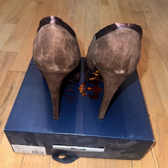 Deréon Heels Size 7 Brown - Picture 5 of 11